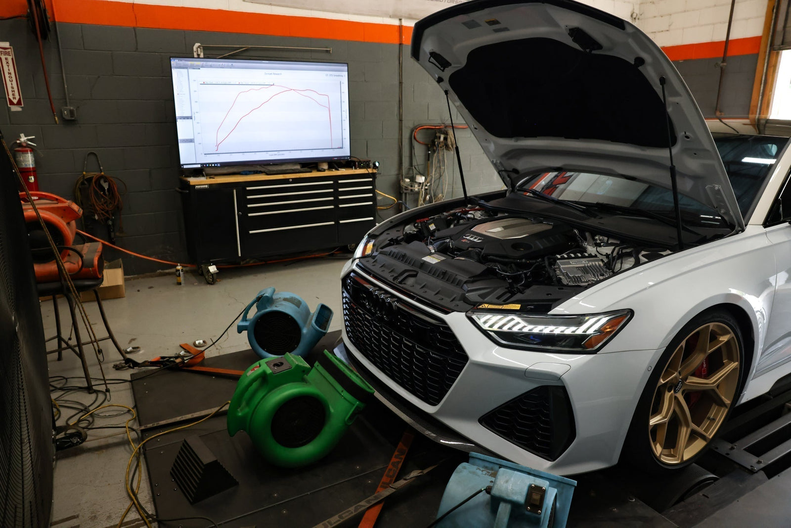 Audi RS6 Stock vs Stage 1 Dyno Results