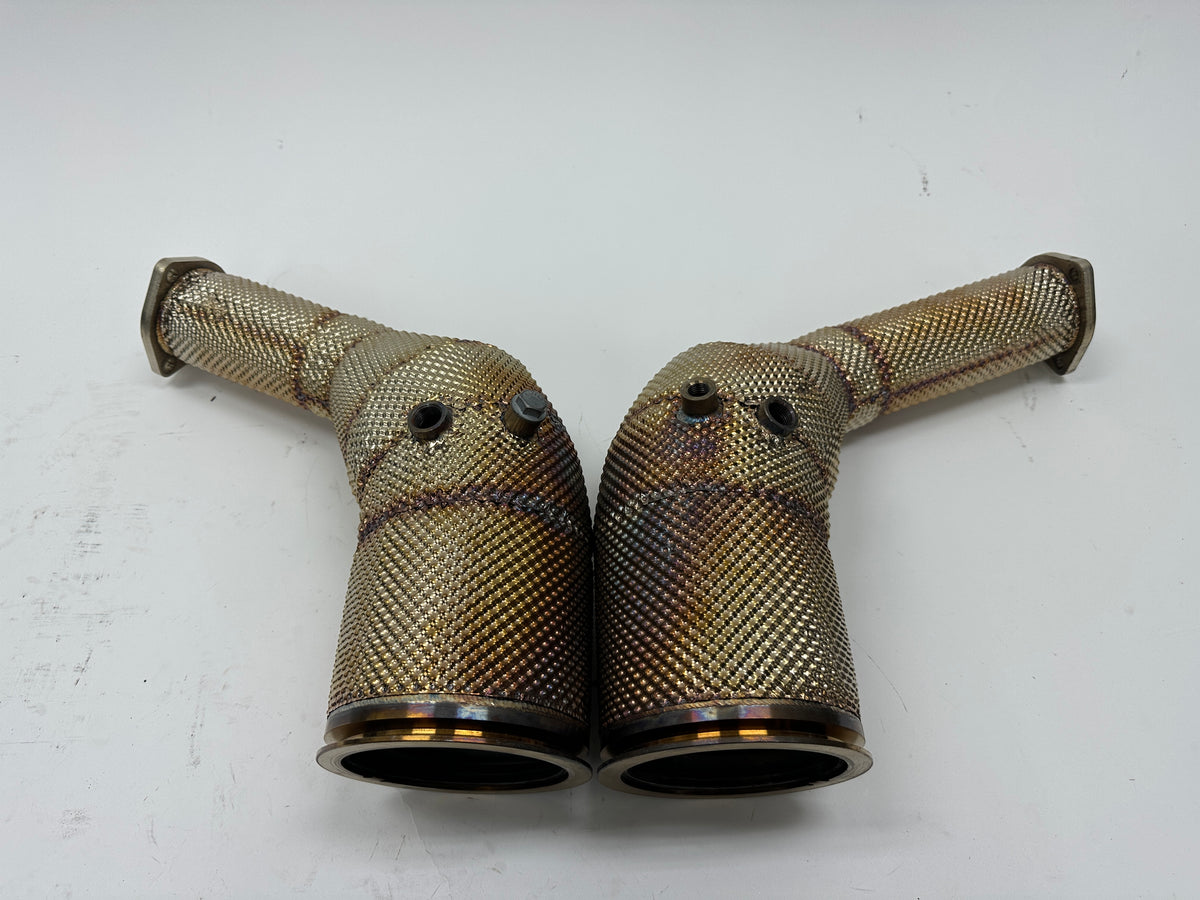 (USED) Audi C8 4.0T Downpipes - C8 RS6/RS7 D5 A8/S8 (0247)