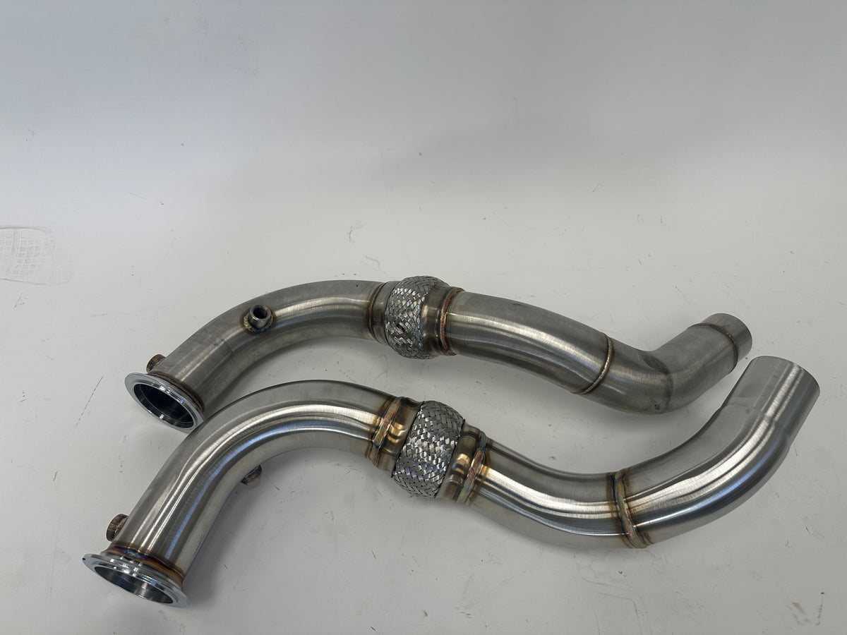(USED) N63 DOWNPIPES (2.75&quot; Slip-Fit) (0396)