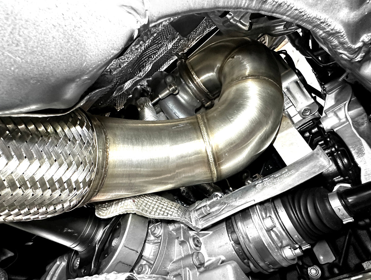 MK8 GOLF R 4" DOWNPIPE