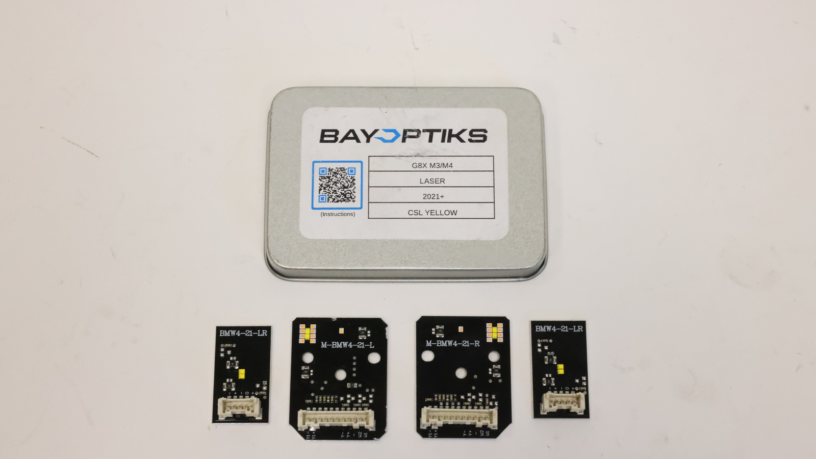 (USED) Bayoptiks G8X LASER HEADLIGHT YELLOW DRLS (0427) - ARM Motorsports