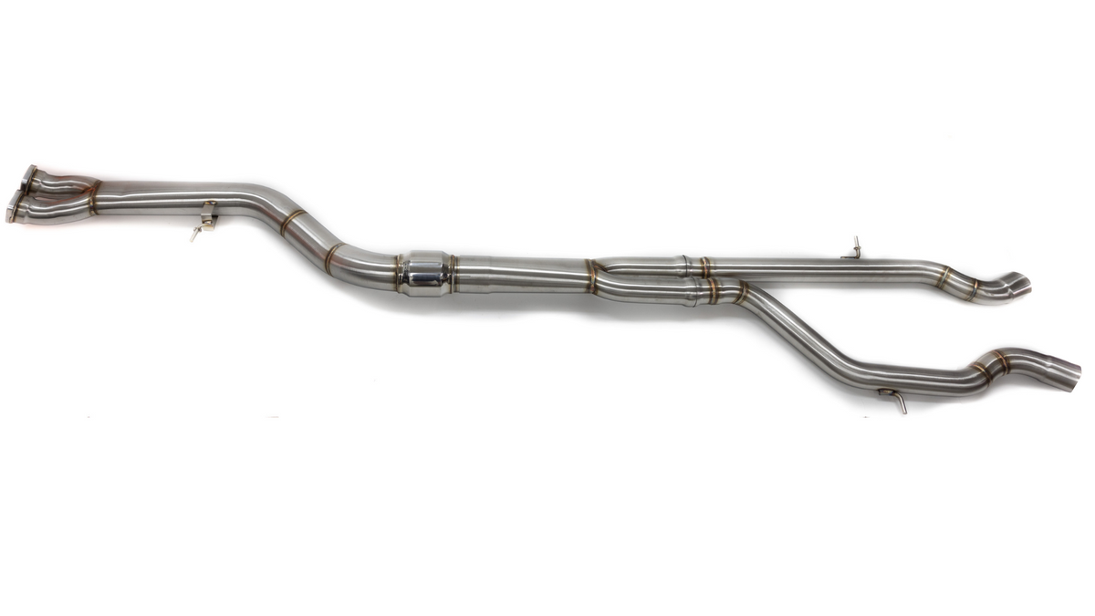 BMW S55 MIDPIPE UPGRADE - 3.5&quot; RESONATED