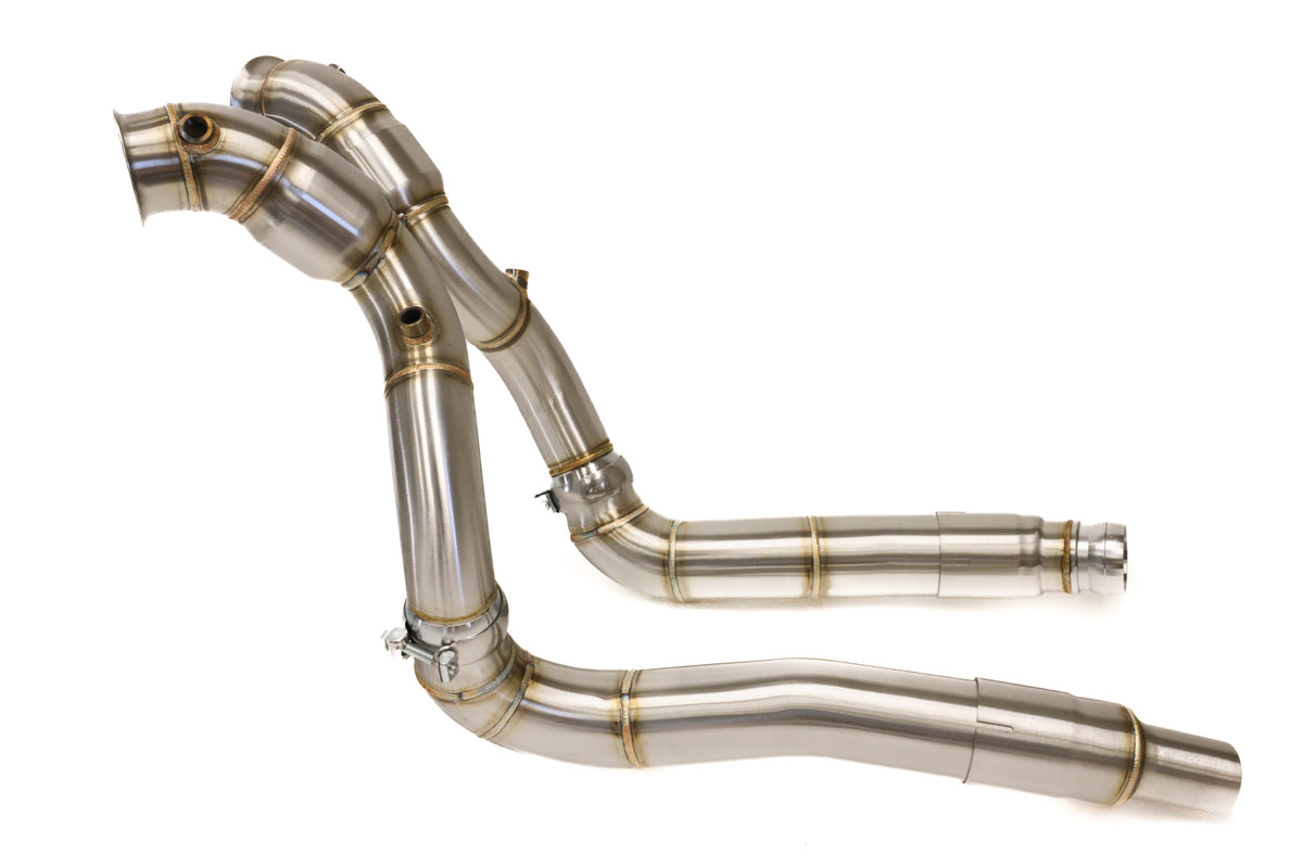 AMG GT 3.5" CATTED DOWNPIPES - C190 GT/GTS/GTC/GTR M178