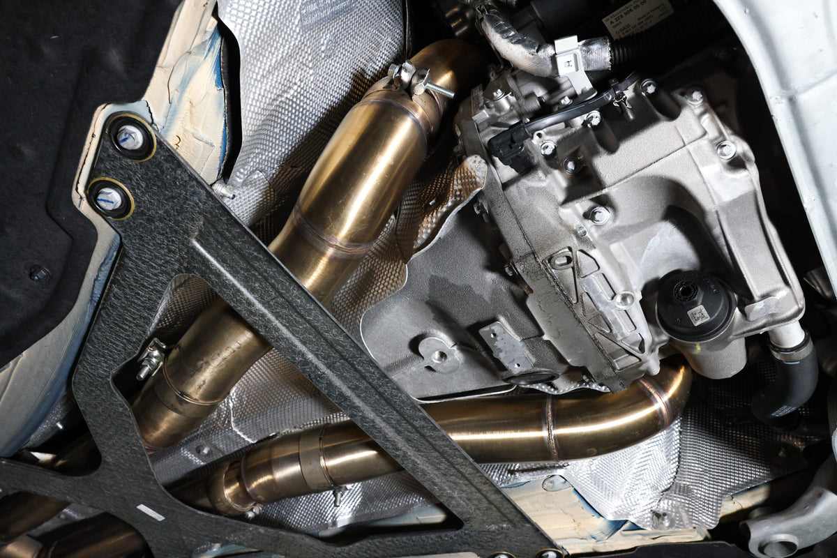 AMG GT 3.5" CATTED DOWNPIPES - C190 GT/GTS/GTC/GTR M178 - ARM Motorsports