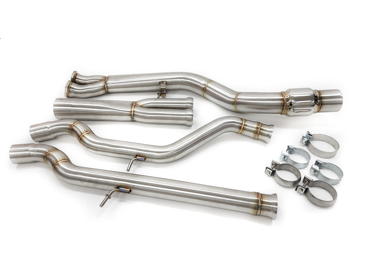 BMW S55 MIDPIPE UPGRADE - 3.5&quot; RESONATED