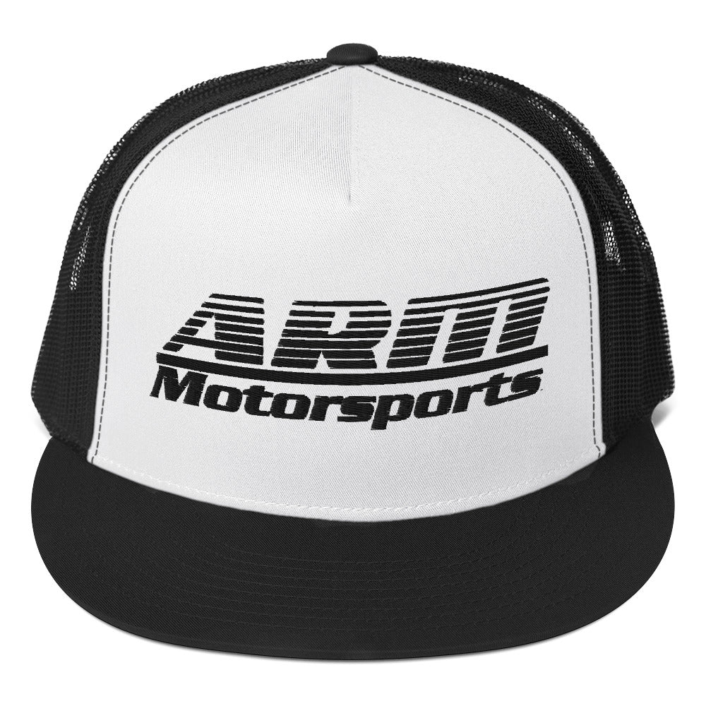 ARM Black/White Trucker Hat - ARM Motorsports