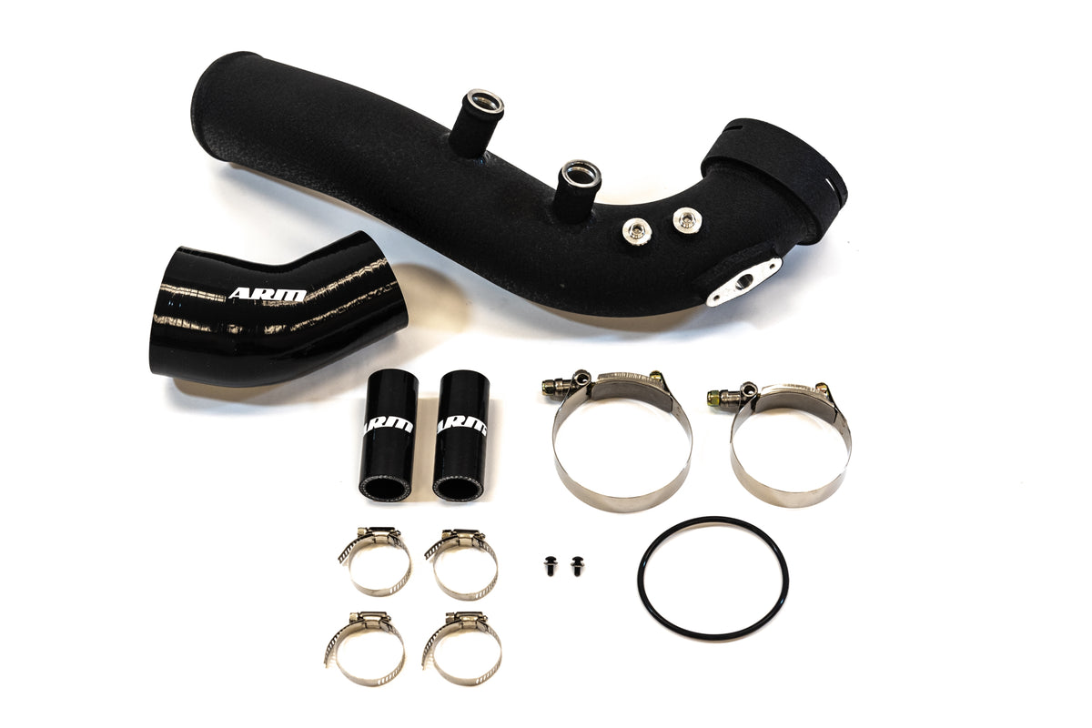 135i/1M N54 CHARGE PIPE - OEM DV&#39;s - ARM Motorsports